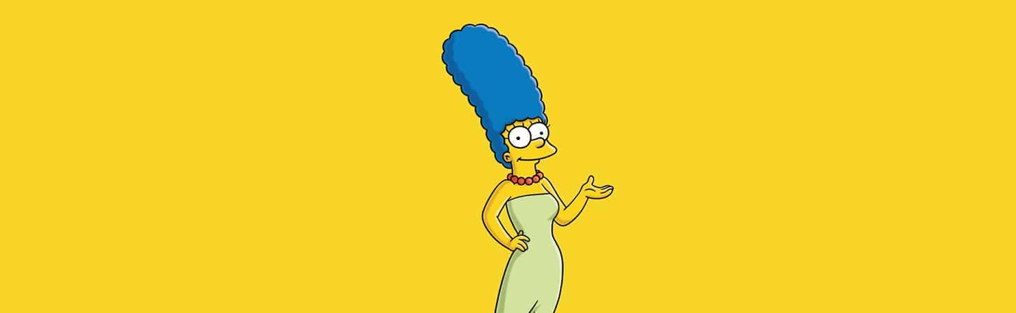 Creative and engaging image of Marge Simpson promoting The Study Buddy website, highlighting its focus on student support and educational resources.