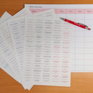 Desk Jotter & GCSE Revision Planning Labels