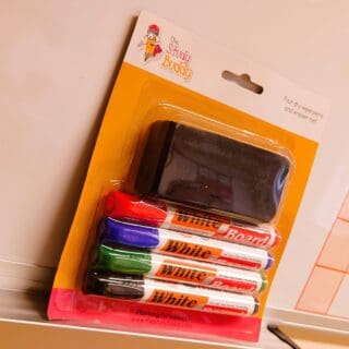 Drywipe pens and eraser set