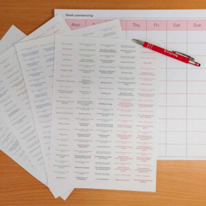 Desk Jotter & GCSE Revision Planning Labels